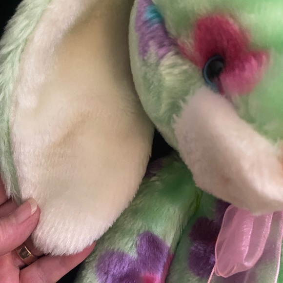 HTF Vintage Floral Bunny Rabbit stuffed animal plush - Picture 7 of 9